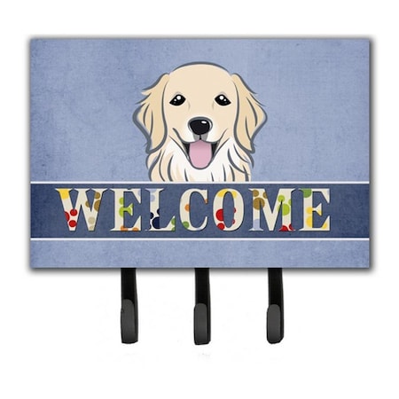 Jensendistributionservices Golden Retriever Welcome Leash & Key Holder MI1725089